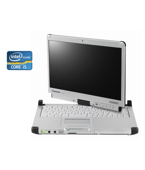 Защищенный ноутбук-трансформер Panasonic Toughbook CF-C2 / 12.5&quot; (1366x768) TN / Intel Core i5-4200U (2 (4) ядра по 1.6 - 2.6 GHz) / 12 GB DDR3 / 480 GB SSD / Intel HD Graphics 4400 / WebCam / 4G LTE / Win 10 Pro - 1