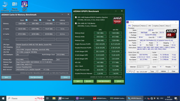 Ноутбук Б-класс Lenovo ThinkPad E555 / 15.6&quot; (1366x768) TN / AMD A8-7100 (4 ядра по 1.8 - 3.0 GHz) / 16 GB DDR3 / 240 GB SSD / AMD Radeon R5 Graphics / WebCam - 9