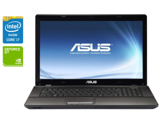 БУ Ноутбук Asus K73SD / 17.3&quot; (1600x900) TN / Intel Core i7-2670QM (4 (8) ядра по 2.2 - 3.1 GHz) / 8 GB DDR3 / 240 GB SSD / nVidia GeForce 610M, 1 GB DDR3, 64-bit / WebCam / Win 10 Pro из Европы в Днепре