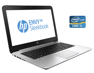 БУ Ультрабук HP Envy 14 Sleekbook / 14&quot; (1366x768) TN / Intel Core i5-4200U (2 (4) ядра по 1.6 - 2.6 GHz) / 8 GB DDR3 / 240 GB SSD / Intel HD Graphics 4600 / WebCam / Win 10 Pro из Европы