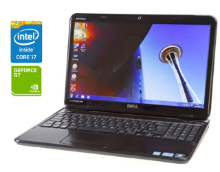 БУ Ноутбук Dell Inspiron N5110 / 15.6&quot; (1366x768) TN / Intel Core i7-2670QM (4 (8) ядра по 2.2 - 3.1 GHz) / 8 GB DDR3 / 240 GB SSD / nVidia GeForce GT 525M, 1 GB DDR3, 128-bit / WebCam / DVD-RW / Win 10 Pro из Европы в Днепре
