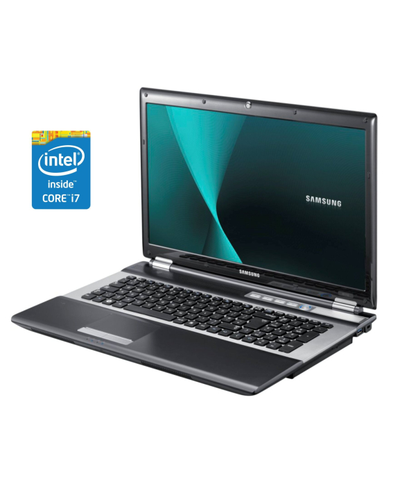 Ноутбук Samsung RF711 / 17.3&quot; (1600x900) TN / Intel Core i7-2630QM (4 (8) ядра по 2.0 - 2.9 GHz) / 8 GB DDR3 / 240 GB SSD / Intel HD Graphics 3000 / WebCam / Win 10 Pro - 1