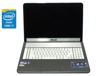 БУ Ноутбук Asus N75S / 17.3&quot; (1366x768) TN / Intel Core i7-2670QM (4 (8) ядра по 2.2 - 3.1 GHz) / 8 GB DDR3 / 240 GB SSD / Intel HD Graphics 3000 / WebCam / Win 10 Pro из Европы в Днепре