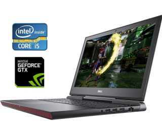 БУ Игровой ноутбук Dell Inspiron 15 Gaming 7567 / 15.6&quot; (1920x1080) TN / Intel Core i5-7300HQ (4 ядра по 2.5 - 3.5 GHz) / 16 GB DDR4 / 480 GB SSD / nVidia GeForce GTX 1050, 4 GB GDDR5, 128-bit / WebCam из Европы в Днепре