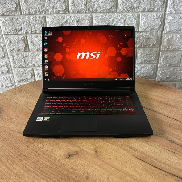 Игровой ноутбук MSI GF63 Thin 10UD / 15.6&quot; (1920x1080) IPS / Intel Core i5-10500H (6 (12) ядер по 2.5 - 4.5 GHz) / 8 GB DDR4 / 512 GB SSD / nVidia GeForce RTX 3050 Ti, 4 GB GDDR6, 128-bit / WebCam - 2