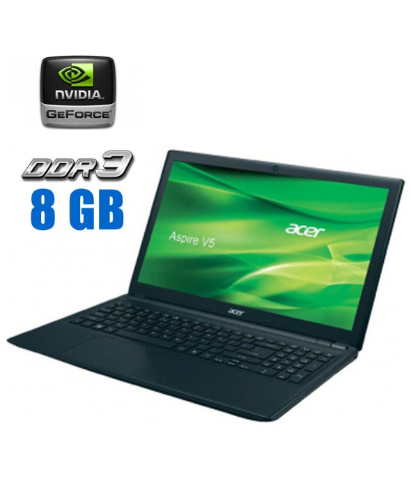 Ноутбук Б-класс Acer Aspire V5-531 / 15.6&quot; (1366x768) TN / Intel Pentium 967 (2 ядра по 1.3 GHz) / 8 GB DDR3 / 120 GB SSD / nVidia GeForce GT 620M, 1 GB DDR3, 64-bit / WebCam - 1