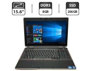 БУ Ноутбук Б-класс Dell Latitude E6520 / 15.6&quot; (1366x768) TN / Intel Core i5-2520M (2 (4) ядра по 2.5 - 3.2 GHz) / 8 GB DDR3 / 256 GB SSD/ nVidia NVS 4200M, 1 GB GDDR3, 64-bit / WebCam / HDMI из Европы в Днепре