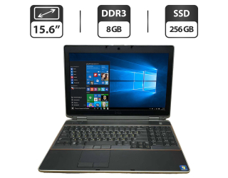 БУ Ноутбук Dell Latitude E6520 / 15.6&quot; (1366x768) TN / Intel Core i7-2760QM (4 (8) ядра по 2.4 - 3.5 GHz) / 8 GB DDR3 / 256 GB SSD / Intel HD Graphics 3000 / WebCam / HDMI из Европы в Днепре