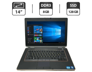 БУ Ноутбук Б-класс Dell Latitude E6420 / 14&quot; (1366x768) TN / Intel Core i5-2520M (2 (4) ядра по 2.5 - 3.2 GHz) / 8 GB DDR3 / 128 GB SSD / Intel HD Graphics 3000 / WebCam / VGA из Европы в Дніпрі