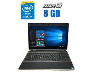 БУ Ноутбук Dell Latitude E6520 / 15.6&quot; (1366x768) TN / Intel Core i7-2620M (2 (4) ядра по 2.7 - 3.4 GHz) / 8 GB DDR3 / 480 GB SSD NEW / Intel HD Graphics 3000 / WebCam из Европы в Днепре