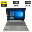 Ноутбук Lenovo IdeaPad L340 / 15.6" (1920x1080) TN / AMD Ryzen 3 3200U (2 (4) ядра по 2.6 - 3.5 GHz) / 20 GB DDR4 / 512 GB SSD M.2 / AMD Radeon Vega 3 Graphics / WebCam + Беспроводная мышка - 1