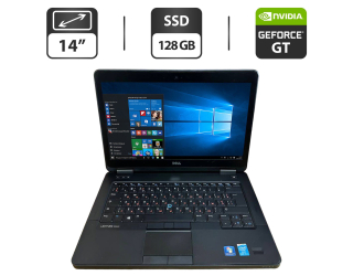 БУ Ноутбук Dell Latitude E5440 / 14&quot; (1600x900) TN / Intel Core i5-4300U (2 (4) ядра по 1.9 - 2.9 GHz) / 16 GB DDR3 / 128 GB SSD / nVidia GeForce GT 720M, 2 GB GDDR3, 64-bit / WebCam / VGA из Европы в Дніпрі