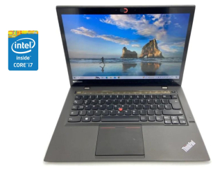 БУ Ультрабук Lenovo ThinkPad X1 Carbon / 14&quot; (1920x1080) IPS / Intel Core i7-4600U (2 (4) ядра по 2.1 - 3.3 GHz) / 8 GB DDR3 / 240 GB SSD / Intel HD Graphics 4400 / WebCam / Win 10 Pro из Европы в Днепре