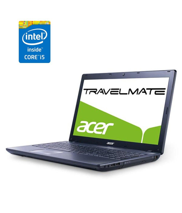 Ноутбук Acer TravelMate 5744z / 15.6&quot; (1366x768) TN / Intel Core i5-430M (2 (4) ядра по 2.26 - 2.53 GHz) / 4 GB DDR3 / 1000 GB HDD / Intel HD Graphics / WebCam - 1