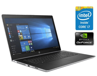 БУ Игровой ноутбук HP ProBook 470 G5 / 17.3&quot; (1920x1080) IPS / Intel Core i7-8550U (4 (8) ядра по 1.8 - 4.0 GHz) / 16 GB DDR4 / 240 GB SSD / nVidia GeForce 930MX, 2 GB DDR3, 64-bit / WebCam / Win 10 Pro из Европы в Дніпрі