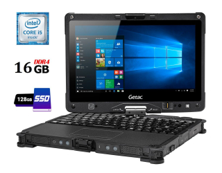 БУ Защищенный ноутбук-трансформер Getac V110 G3 / 11.6&quot; (1366x768) IPS Touch / Intel Core i5-6200U (2 (4) ядра по 2.3 - 2.8 GHz) / 16 GB DDR4 / 128 GB SSD / Intel HD Graphics 520 / WebCam / HDMI / 4G LTE / Две батареи из Европы в Дніпрі