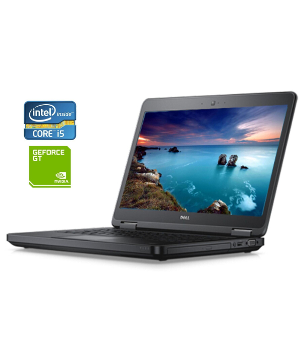 Ноутбук Dell Latitude E5540 / 15.6&quot; (1366x768) TN / Intel Core i5-4300U (2 (4) ядра по 1.9 - 2.9 GHz) / 8 GB DDR3 / 240 GB SSD / nVidia GeForce GT 720M, 2 GB DDR3, 64-bit / WebCam / DVD-ROM / Win 10 Pro - 1