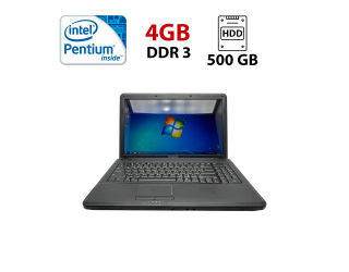 БУ Ноутбук Lenovo G550 / 15.6&quot; (1366x768) TN / Intel Pentium T4400 (2 ядра по 2.2 GHz) / 4 GB DDR3 / 500 GB HDD / Intel GMA 4500M Graphics / WebCam из Европы в Дніпрі