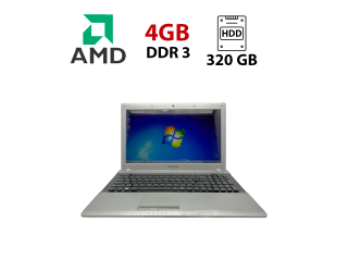 БУ Ноутбук Б-класс Samsung RV513 / 15.6&quot; (1366x768) TN / AMD E-450 (2 ядра по 1.65 GHz) / 4 GB DDR3 / 320 GB HDD / AMD Radeon HD6320 / WebCam из Европы