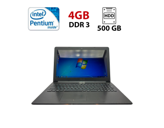 БУ Ноутбук Asus R509C / 15.6&quot; (1366x768) TN / Intel Pentium 2117U (2 ядра по 1.8 GHz) / 4 GB DDR3 / 500 GB HDD / Intel HD Graphics 3000 / WebCam из Европы в Днепре