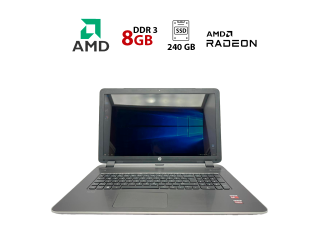 БУ Ноутбук HP N17 / 17.3&quot; (1600x900) TN / AMD A8-6410 (4 ядра по 2.0 - 2.4 GHz) / 8 GB DDR3 / 240 GB SSD / AMD Radeon R7 M260X, 1 GB GDDR5, 128-bit / WebCam из Европы в Днепре