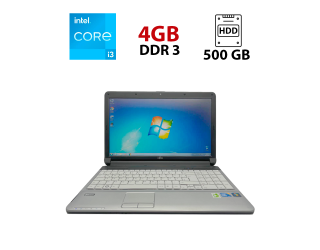 БУ Ноутбук Fujitsu Lifebook А530 / 15&quot; (1366x768) TN / Intel Core i3-370M (2 (4) ядра по 2.4 GHz) / 4 GB DDR3 / 500 GB HDD / Intel HD Graphics / WebCam из Европы в Днепре