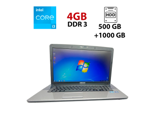 БУ Ноутбук Б-класс Medion Akoya E7220 / 17.3&quot; (1600x900) TN / Intel Core i3-2310M (2 (4) ядра по 2.1 GHz) / 4 GB DDR3 / 500 GB HDD + 1000 GB HDD / Intel HD Graphics / WebCam / USB 3.0 из Европы в Днепре
