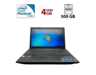 БУ Ноутбук Asus K54L / 15.6&quot; (1366x768) TN LED / Intel Pentium B950 (2 ядра по 2.1 GHz) / 4 GB DDR3 / 500 GB HDD / Intel HD Graphics 2000 / USB 3.0 из Европы в Дніпрі