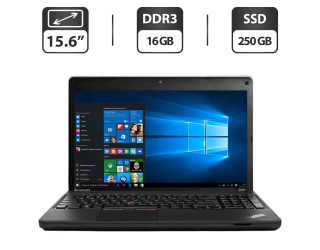 БУ Ноутбук Б-класс Lenovo ThinkPad Edge E530 / 15.6&quot; (1366x768) TN / Intel Core i7-3632QM (4 (8) ядра по 2.2 - 3.2 GHz) / 16 GB DDR3 / 250 GB SSD / Intel HD Graphics 4000 / WebCam / DVD-ROM / VGA из Европы в Дніпрі