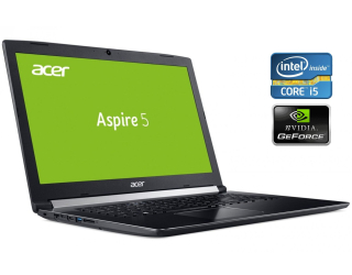 БУ Игровой ноутбук Acer Aspire A517-51G / 17.3&quot; (1920x1080) IPS / Intel Core i5-7200U (2 (4) ядра по 2.5 - 3.1 GHz) / 8 GB DDR4 / 256 GB SSD / nVidia GeForce 940MX, 2 GB GDDR5, 64-bit / WebCam из Европы в Днепре