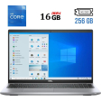 Ультрабук Б-класс Dell Latitude 5520 / 15.6" (1920x1080) IPS / Intel Core i5-1135G7 (4 (8) ядра по 2.4 - 4.2 GHz) / 16 GB DDR4 / 256 GB SSD M.2 / Intel Iris Xe Graphics / WebCam / USB 3.2 / HDMI / Windows 10 лицензия - 1