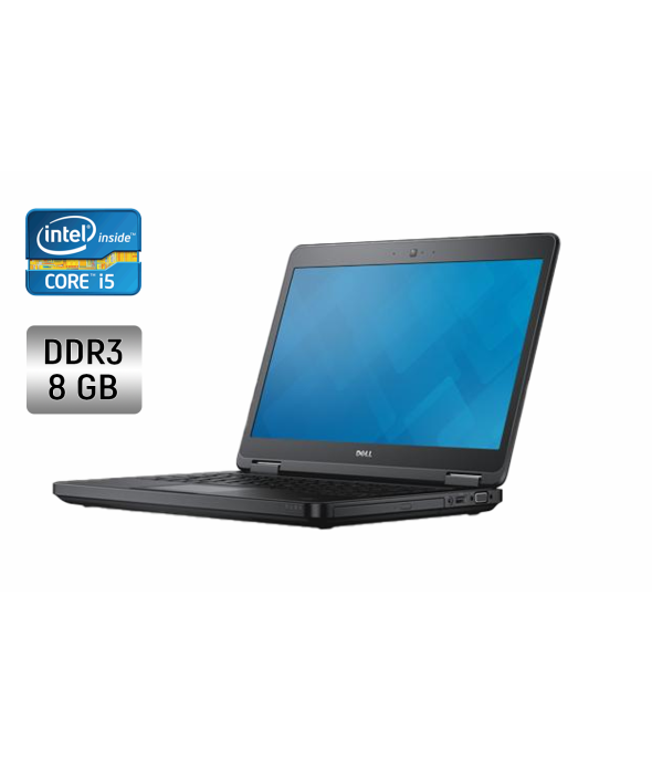 Ноутбук Dell Latitude E5440 / 14&quot; (1366x768) TN / Intel Core i5-4310U (2 (4) ядра по 2.0 - 3.0 GHz) / 8 GB DDR3 / 240 GB SSD / Intel HD Graphics 4400 / WebCam / Windows 10 - 1