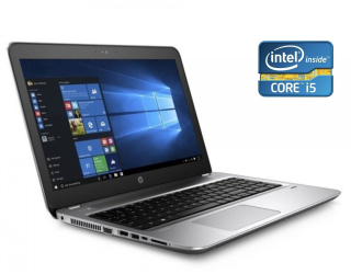 БУ Ноутбук HP ProBook 450 G4 / 15.6&quot; (1920x1080) TN / Intel Core i5-7200U (2 (4) ядра по 2.5 - 3.1 GHz) / 16 GB DDR4 / 256 GB SSD + 500 GB HDD / Intel HD Graphics 620 / WebCam / DVD-ROM / Win 10 Pro из Европы в Дніпрі