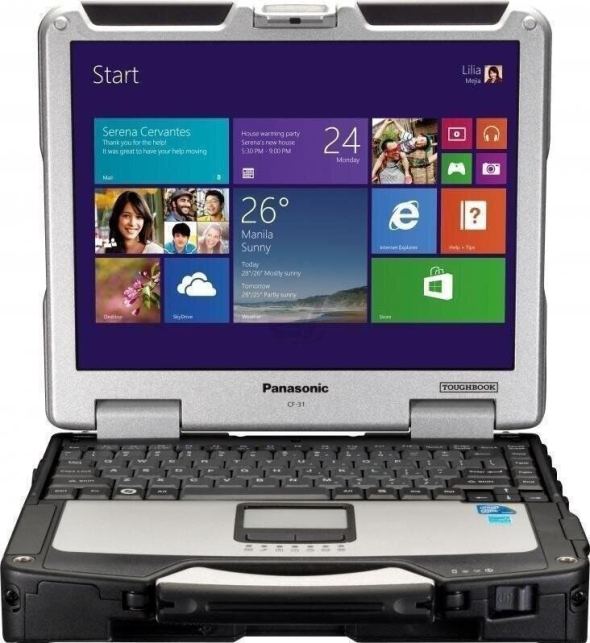 Защищенный ноутбук Panasonic Toughbook CF-31 / 13.1&quot; (1024x768) TN / Intel Core i5-5300U (2 (4) ядра по 2.3 - 2.9 GHz) / 12 GB DDR3 / 480 GB SSD / Intel HD Graphics 5500 / Win 10 Pro - 2