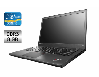 БУ Ноутбук Lenovo ThinkPad T440 / 14&quot; (1600x900) TN / Intel Core i5-4300U (2 (4) ядра по 1.9 - 2.9 GHz) / 8 GB DDR3 / 128 GB SSD / Intel HD Graphics 4400 / WebCam / Fingeprint из Европы в Днепре
