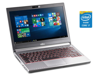 БУ Ультрабук Fujitsu LifeBook E736 / 13.3&quot; (1920x1080) IPS / Intel Core i7-6500U (2 (4) ядра по 2.5 - 3.1 GHz) / 8 GB DDR4 / 512 GB SSD / Intel HD Graphics 520 / WebCam / Win 10 Pro из Европы в Днепре