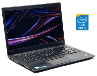 БУ Ультрабук Lenovo ThinkPad T460s / 14&quot; (2560x1440) IPS / Intel Core i7-6600U (2 (4) ядра по 2.6 - 3.4 GHz) / 8 GB DDR4 / 256 GB SSD / Intel HD Graphics 520 / WebCam / Win 10 Pro из Европы в Днепре