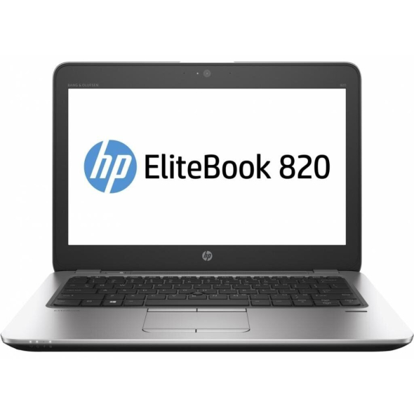 Нетбук HP EliteBook 820 G4 / 12.5&quot; (1920x1080) IPS Touch / Intel Core i7-7600U (2 (4) ядра по 2.8 - 3.9 GHz) / 8 GB DDR4 / 240 GB SSD / Intel HD Graphics 620 / WebCam / Win 10 Pro - 2