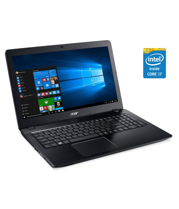 Ноутбук Acer Aspire F5-573 / 15.6&quot; (1920x1080) IPS / Intel Core i7-7500U (2 (4) ядра по 2.7 - 3.5 GHz) / 8 GB DDR3 / 240 GB SSD / Intel HD Graphics 620 / WebCam / Win 10 Pro - 1