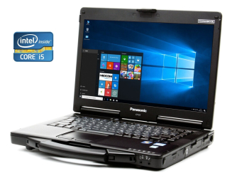 БУ Защищенный ноутбук Panasonic Toughbook CF-53 / 14&quot; (1366x768) TN / Intel Core i5-2410M (2 (4) ядра по 2.3 - 2.9 GHz) / 12 GB DDR3 / 480 GB SSD / Intel HD Graphics 3000 / Win 10 Pro из Европы в Днепре