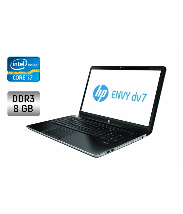 Ноутбук Б-класс HP ENVY dv7 / 17.3&quot; (1600x900) TN / Intel Core i7-3630QM (4 (8) ядра по 2.4 - 3.4 GHz) / 8 GB DDR3 / 240 GB SSD / Intel HD Graphics 4000 / WebCam / Fingerprint / Windows 10 - 1