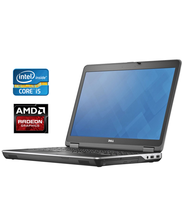 Ноутбук Dell Latitude E6540 / 15.6&quot; (1920x1080) IPS / Intel Core i5-4310M (2 (4) ядра по 2.7 - 3.4 GHz) / 4 GB DDR3 / 120 GB SSD / AMD Radeon HD 8790M, 2 GB GDDR5, 128-bit / WebCam / Windows 10 - 1
