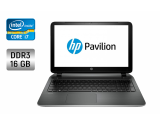 БУ Ноутбук Б-класс HP Pavilion 15-n069sb / 15.6&quot; (1920x1080) IPS / Intel Core i7-4500U (2 (4) ядра по 1.8 - 3.0 GHz) / 16 GB DDR3 / 1000 GB HDD / nVidia GeForce GT 740M, 2 GB DDR3, 64-bit / WebCam из Европы в Днепре