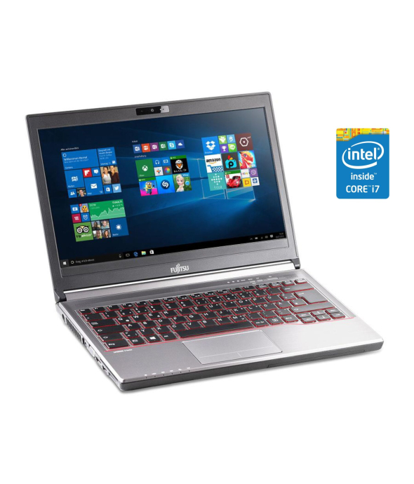 Ультрабук Fujitsu LifeBook E736 / 13.3&quot; (1920x1080) IPS / Intel Core i7-6500U (2 (4) ядра по 2.5 - 3.1 GHz) / 8 GB DDR4 / 128 GB SSD / Intel HD Graphics 520 / WebCam / Win 10 Pro - 1