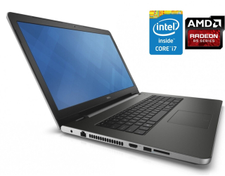БУ Игровой ноутбук Dell Inspiron 5759 / 17.3&quot; (1920x1080) IPS Touch / Intel Core i7-6500U (2 (4) ядра по 2.5 - 3.1 GHz) / 8 GB DDR3 / 240 GB SSD / AMD Radeon R5 M335, 4 GB DDR3, 64-bit / WebCam / DVD-ROM / Win 10 Pro из Европы в Днепре