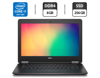 БУ Нетбук Dell Latitude 12 E7270 / 12.5 &quot; (1366x768) TN / Intel Core i7-6600U (2 (4) ядра по 2.6 - 3.4 GHz) / 8 GB DDR4 / 256 GB SSD / Intel HD Graphics 520 / WebCam / HDMI / Windows 10 Pro из Европы в Дніпрі