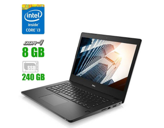 БУ Ноутбук Dell Latitude E3380 / 13.3&quot; (1366x768) TN / Intel Core i3-6006U (2 (4) ядра по 2.0 GHz) / 8 GB DDR4 / 240 GB SSD / Intel HD Graphics 520 / WebCam  из Европы