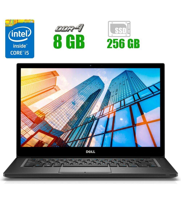 Нетбук Dell Latitude E7290 / 12.5&quot; (1366x768) TN / Intel Core i3-7130U (2 (4) ядра по 2.7 GHz) / 8 GB DDR4 / 128 GB SSD / Intel HD Graphics 620 / WebCam / Windows 10 Pro - 1
