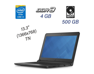 БУ Ноутбук Dell Latitude E3350 / 13.3&quot; (1366x768) TN / Intel Core i3-5005U (2 (4) ядра по 2.0 GHz) / 4 GB DDR3 / 500 GB HDD / Intel HD Graphics 5500 / WebCam / Windows 10 Pro из Европы в Днепре