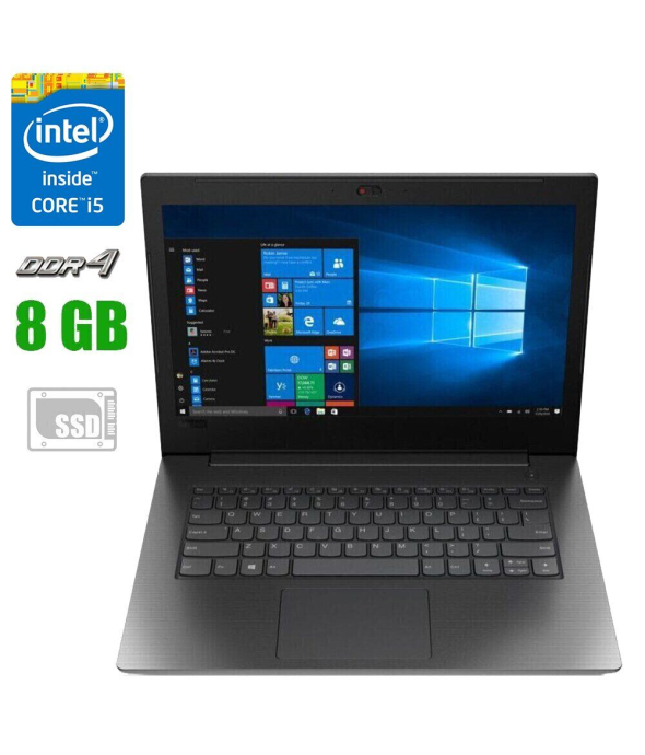 Ноутбук Lenovo V130 - 14IKB / 14 &quot; (1920x1080) TN / Intel Core i5-7200U (2 (4) ядра по 2.5 - 3.1 GHz) / 8 GB DDR4 / 256 GB SSD / Intel HD Graphics 620 / WebCam / Windows 10 Pro - 1